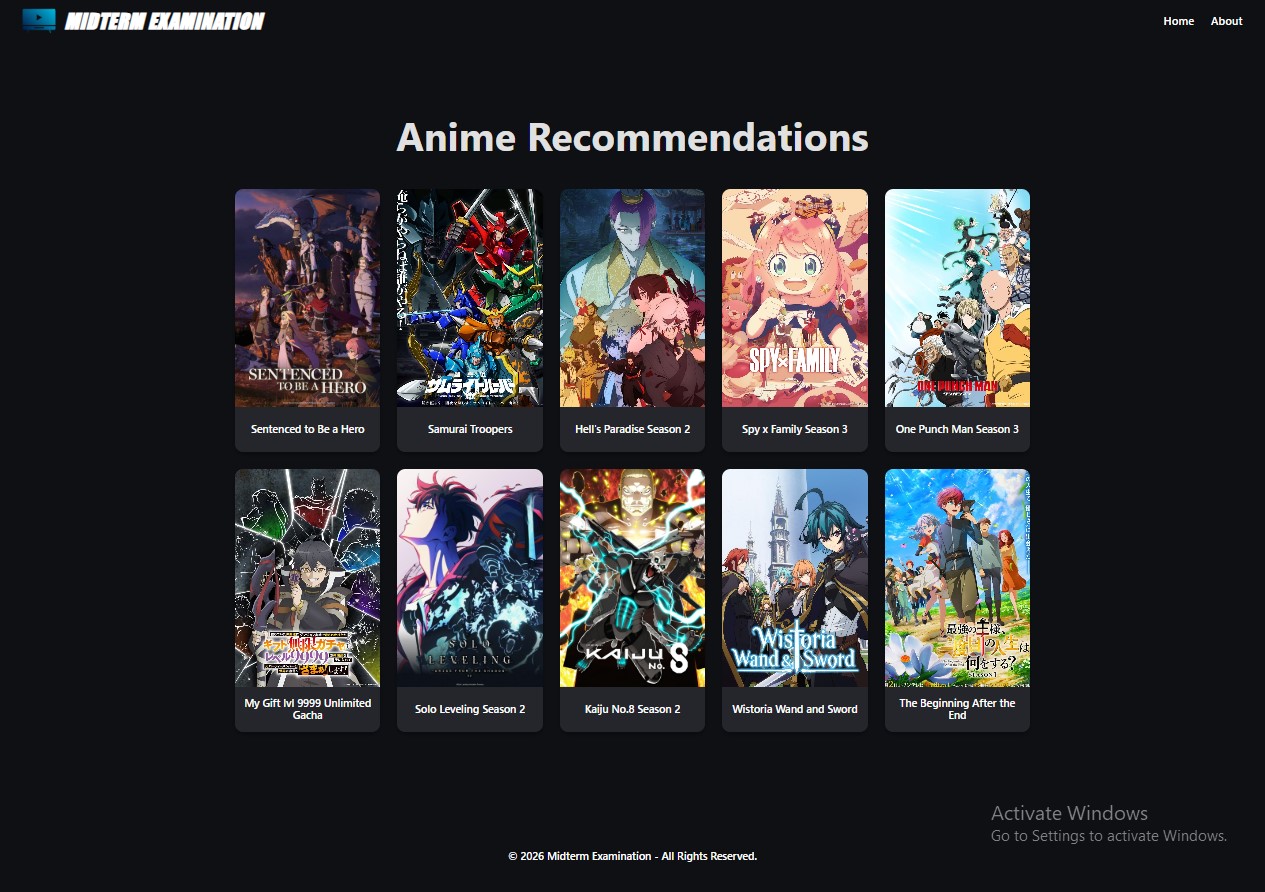 Anime Recommendations Web App